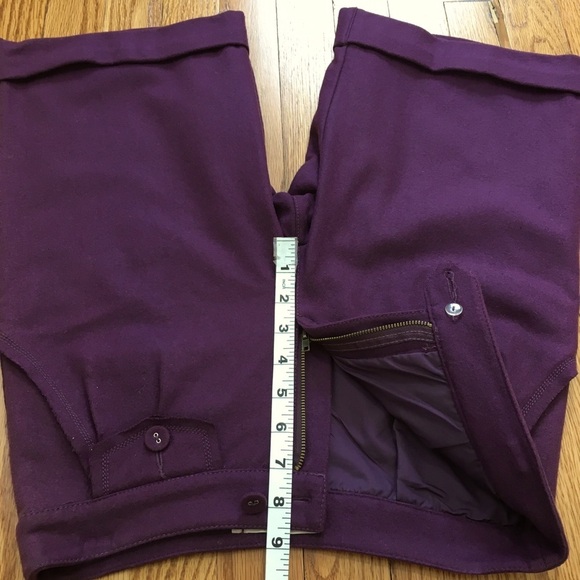Vintage 90's Purple Wool blend 10 inches Suit short - Picture 11 of 16